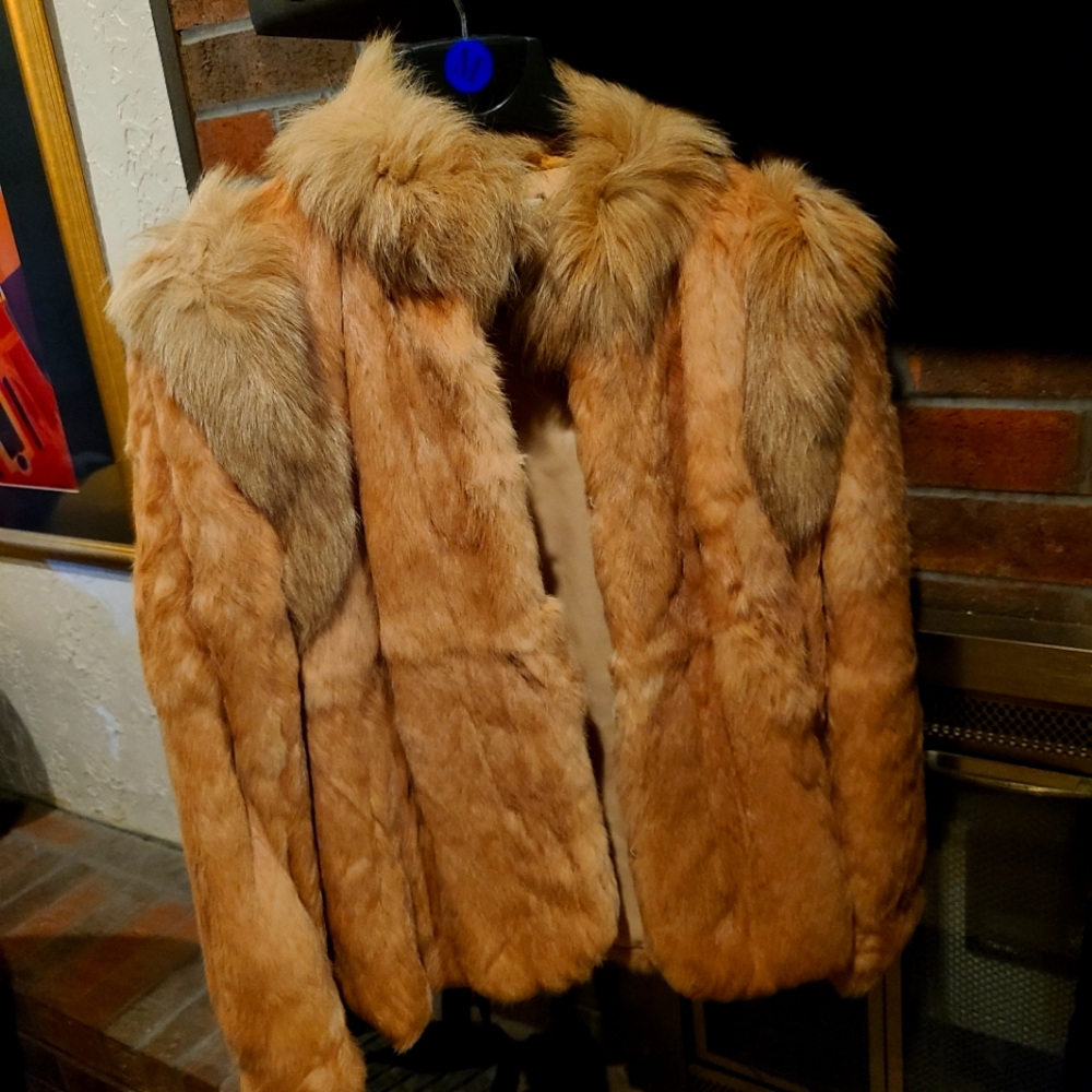 Gianni Versace fox fur coat
